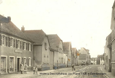 Wohn- u. Geschäftshaus Jos. Plantz 1920 in Beindersheim